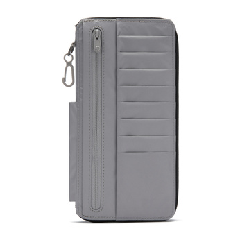 Portfel damski duży RFID Pacsafe - czarny