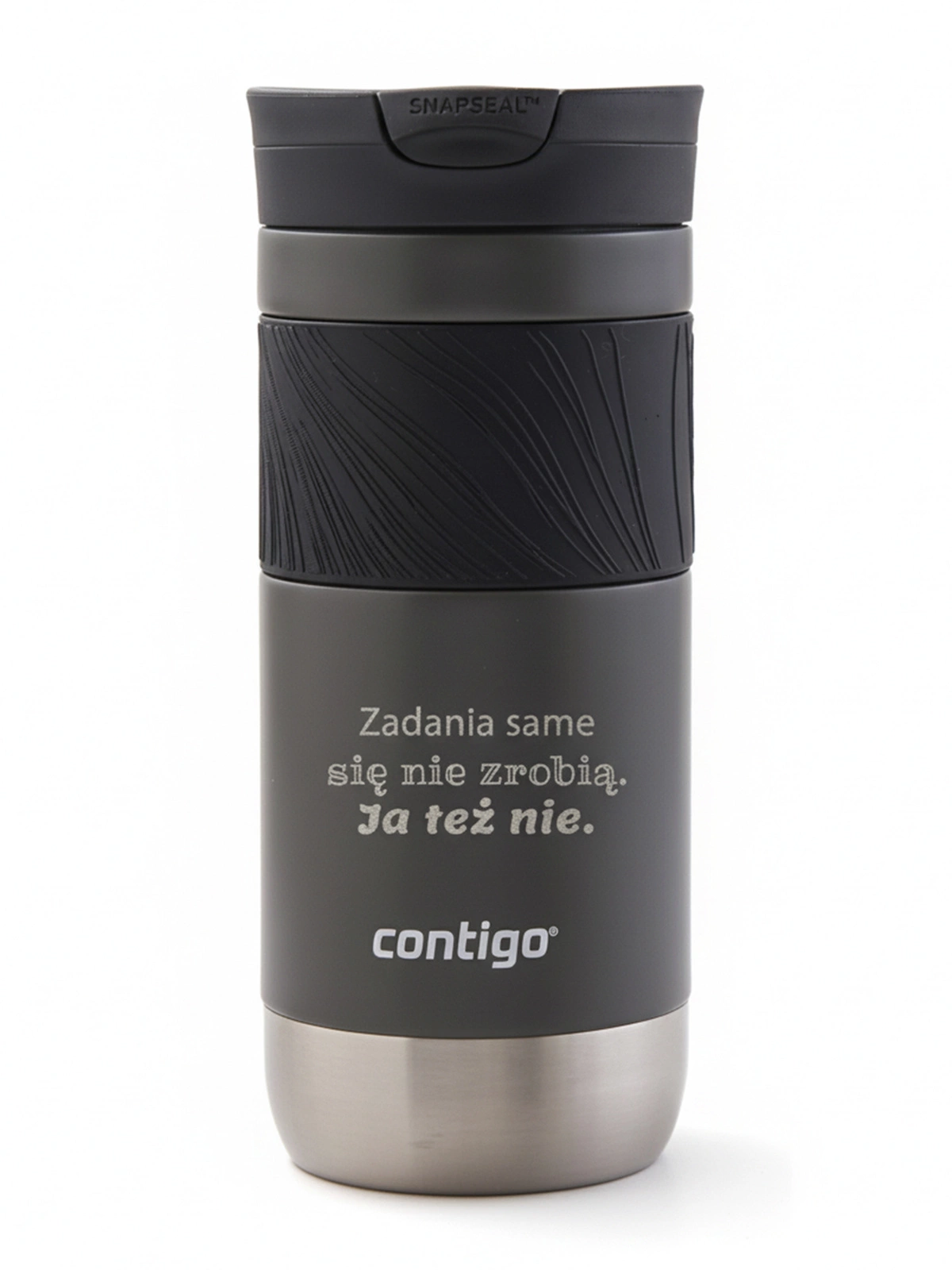 Kubek termiczny  z grawerem Contigo Byron 470ml - Czarny Mat