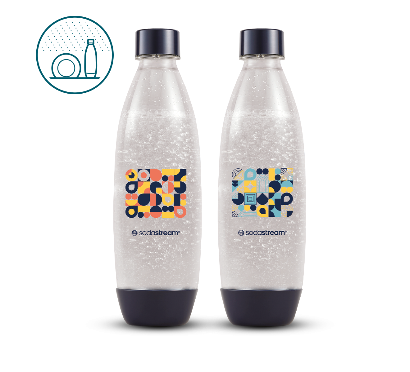 Zestaw butelek SodaStream Fuse 1L - granatowy