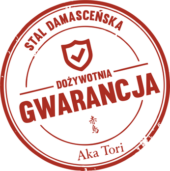 Nóż Nakiri do warzyw Aka Tori ze stali damasceńskiej 7" - Tokyo Hammer