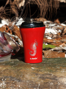 Kubek termiczny Dr.Bacty Apollo 227 ml - Morski - czerwony