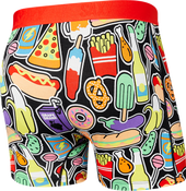 Bokserki męskie szybkoschnące SAXX VIBE Boxer Brief Fast Food - czerwony