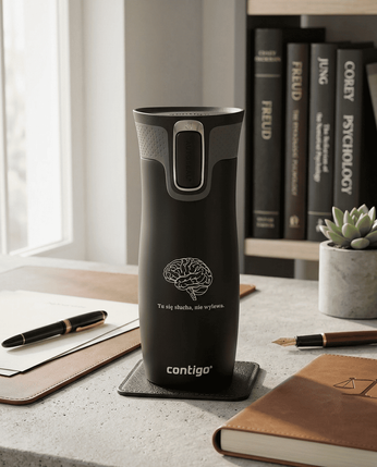 Kubek termiczny dla Psychologa - Contigo West Loop 2.0 • 470 ml • czarny