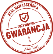 Nóż Santoku Aka Tori ze stali damasceńskiej 7" - Tokyo Hammer