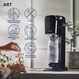 Saturator do wody gazowanej SodaStream ART czarny'+ 1 butelka + nabój CO2