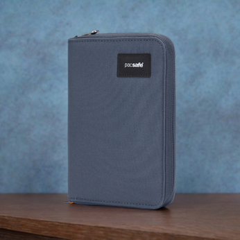 Portfel męski duży RFID Pacsafe - granatowy