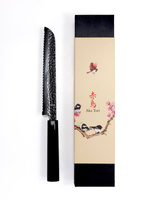 Aka Tori Tokyo Black - Nóż do chleba ze stali damasceńskiej 8"