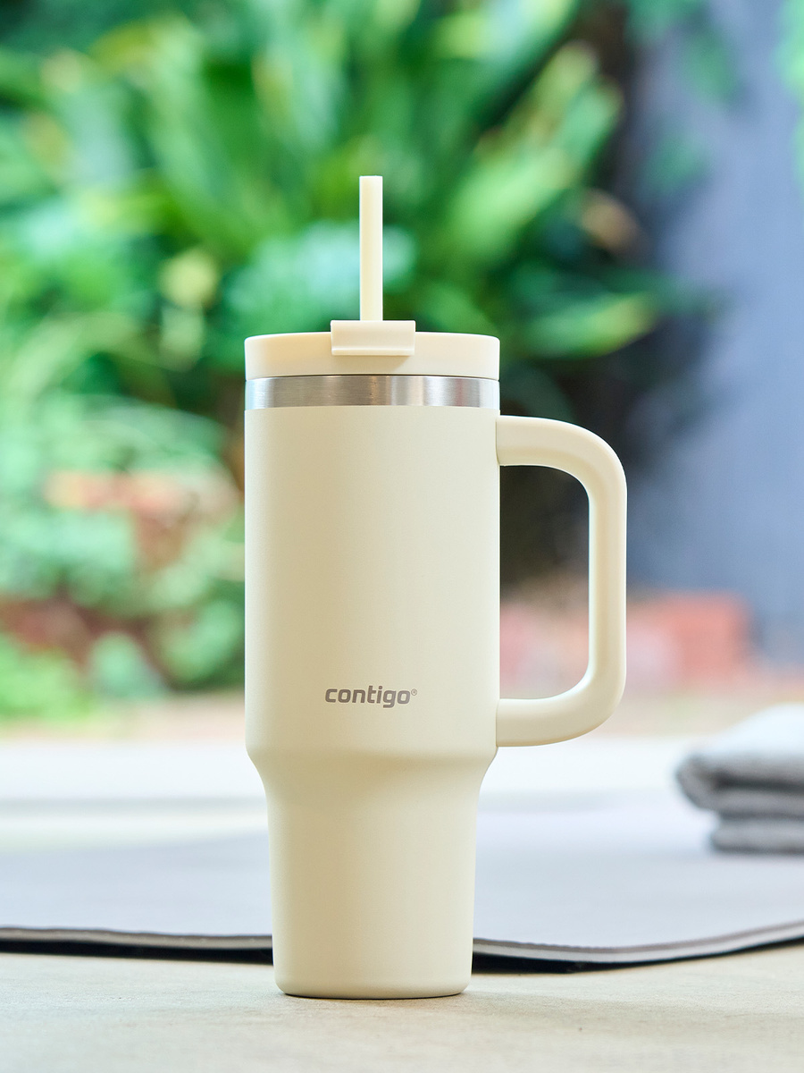 Kubek termiczny ze słomką Contigo Streeterville Tumbler Mini 880 ml - Oatmilk