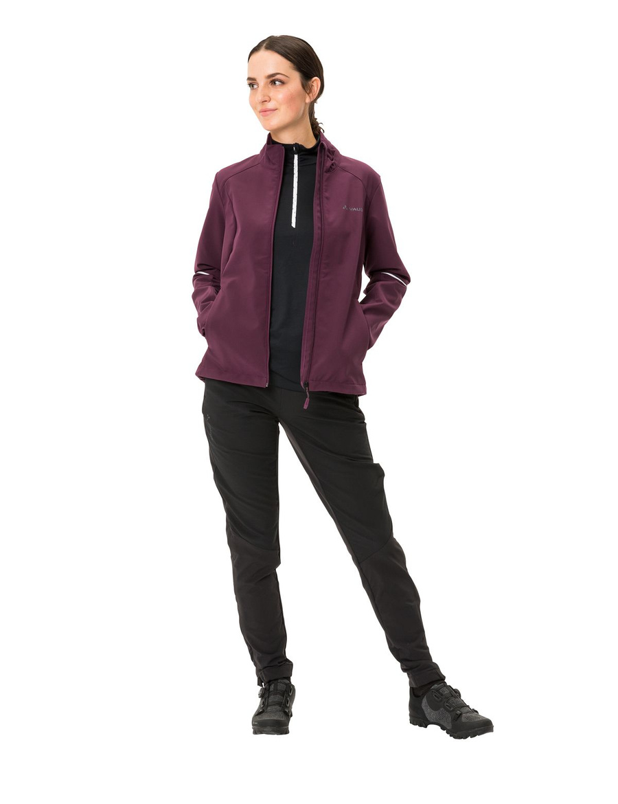 Kurtka Softshell damska Vaude Wintry IV - fioletowa
