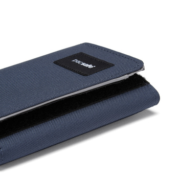 Portfel składany RFID Pacsafe  - granatowy