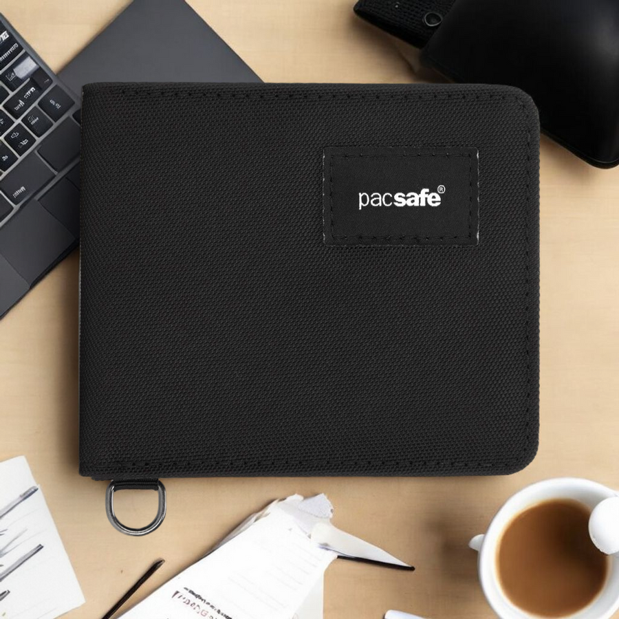Portfel mały RFID Pacsafe - czarny
