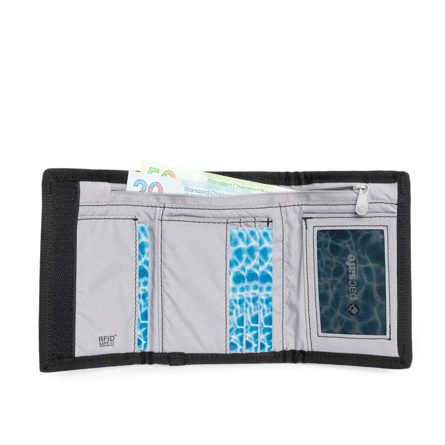Portfel antykradzieżowy mały RFID Pacsafe Z50 - czarny