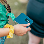 Portfel mały RFID Pacsafe - granatowy