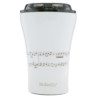 Kubek termiczny do kawy z powłoką ceramiczną Dr.Bacty Apollo 227 ml - biały - Pięciolinia