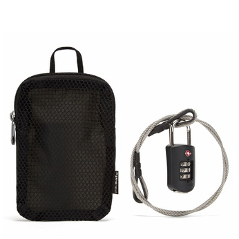 Kłódka bagażowa antykradzieżowa z linką stalową Pacsafe Prosafe 1000 TSA