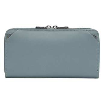 Portfel antykradzieżowy damski duży RFID Pacsafe - miętowy