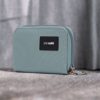 Portfel mały RFID Pacsafe - miętowy