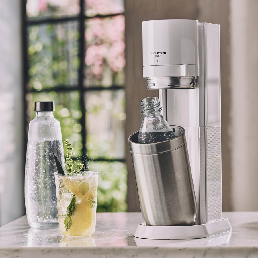 Saturator do wody gazowanej SodaStream Duo biały'+ 2 butelki+ nabój CO2