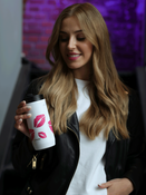 Kubek termiczny 2w1 Dr.Bacty Notus 360 ml - Usta - biały