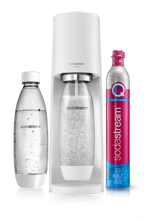 Saturator do wody gazowanej SodaStream TERRA biały'+ butelka + nabój CO2