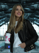 Kubek termiczny 2w1 Dr.Bacty Notus 360 ml - Usta - biały