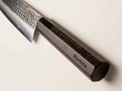 Nóż Nakiri do warzyw z grawerem Aka Tori ze stali damasceńskiej 7" - Tokyo Black