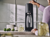 Saturator do wody gazowanej SodaStream TERRA czarny'+ butelka + nabój CO2