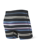 Bokserki męskie szybkoschnące SAXX VIBE Boxer Brief nierówne pasy - czarne