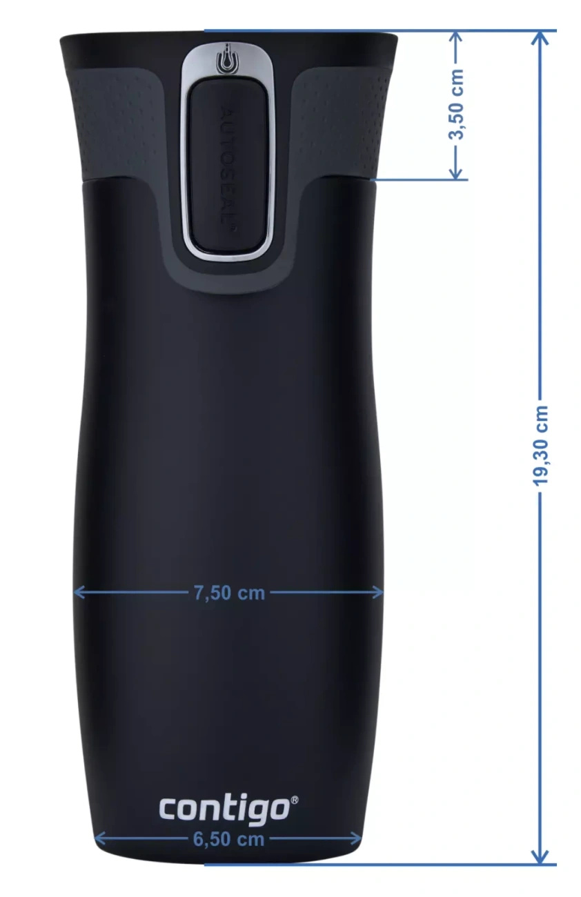 Kubek termiczny dla Sędziego - Contigo West Loop 2.0 • 470 ml • czarny