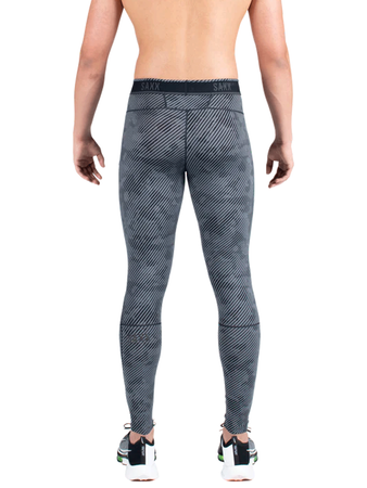 Leginsy sportowe długie męskie 2w1 SAXX KINETIC Optic Camo- szare