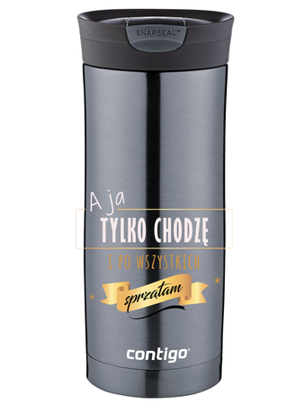 Kubek termiczny Contigo Huron 470ml -  Tylko sprzątam - Gunnmetal