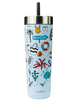 Kubek termiczny ze słomką Contigo Luxe Tumbler 720ml - Summer - Periwinkle