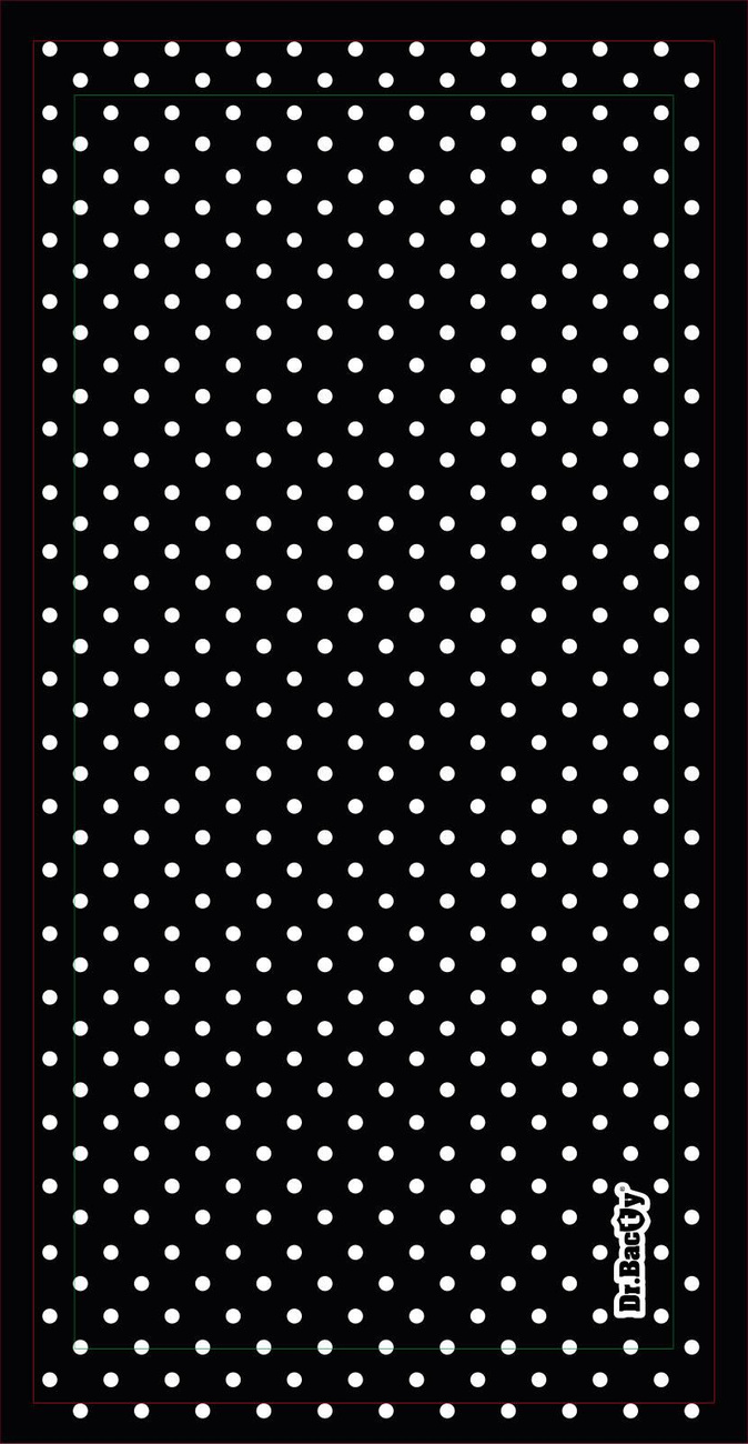 Chusta wielofunkcyjna Dr.Bacty Polka Dots Black