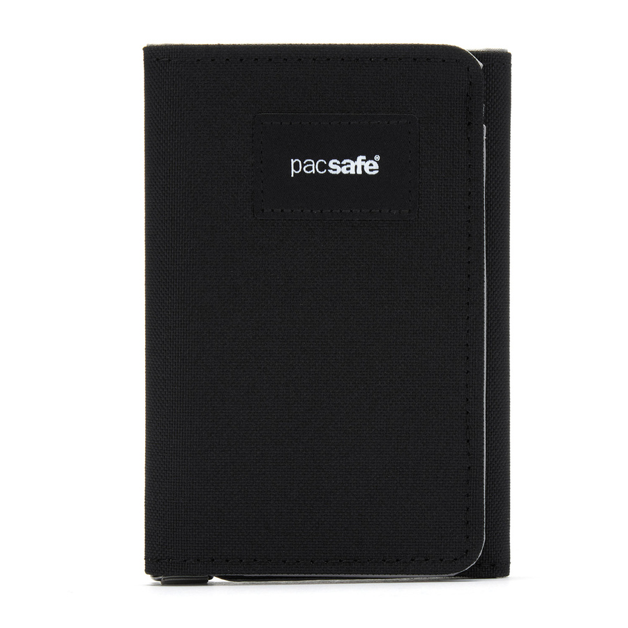 Portfel antykradzieżowy składany RFID Pacsafe  - czarny