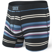 Bokserki męskie szybkoschnące SAXX VIBE Boxer Brief nierówne pasy - czarne