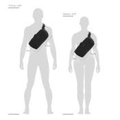 Biodrówka saszetka wodoodporna antykradzieżowa - powystawowa Pacsafe V - granatowa