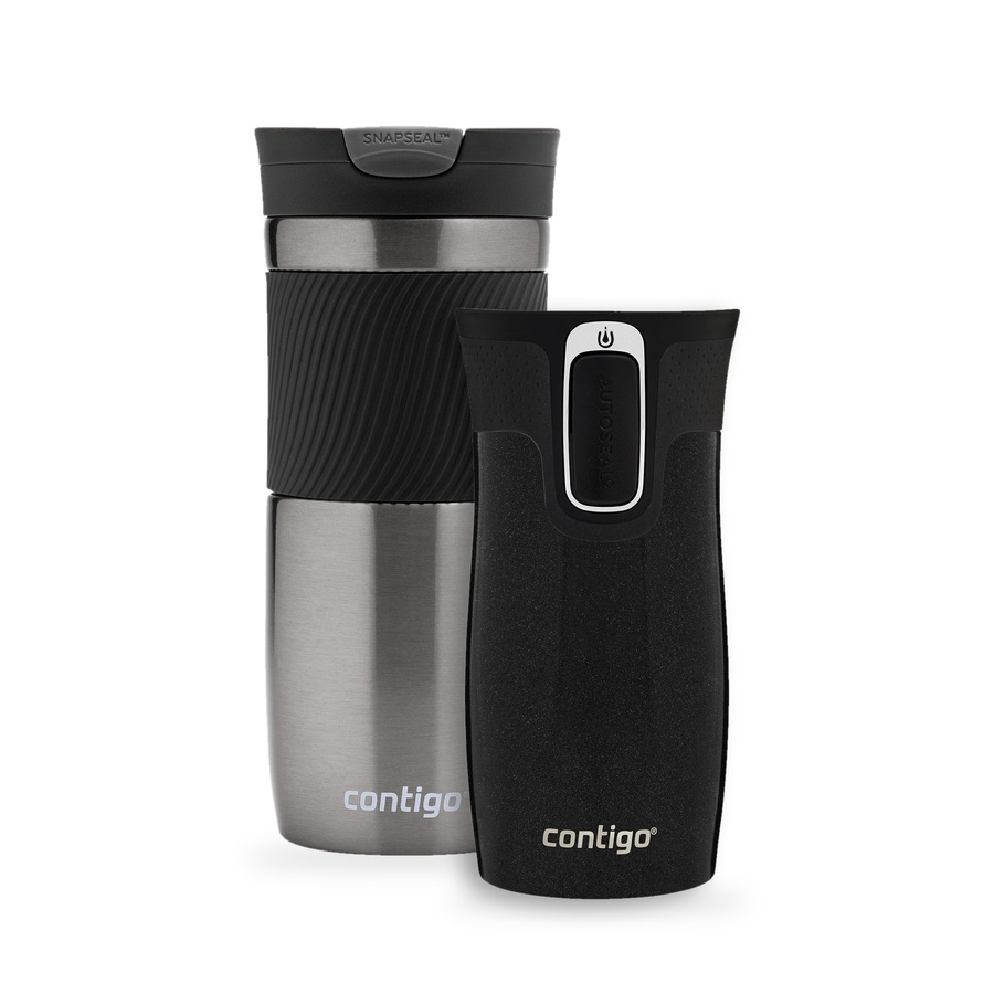 Zestaw Contigo Byron 470 ml Gunmetal + West Loop Mini 300 ml – czarny metalik