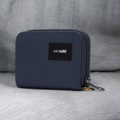 Portfel antykradzieżowy mały RFID Pacsafe - granatowy