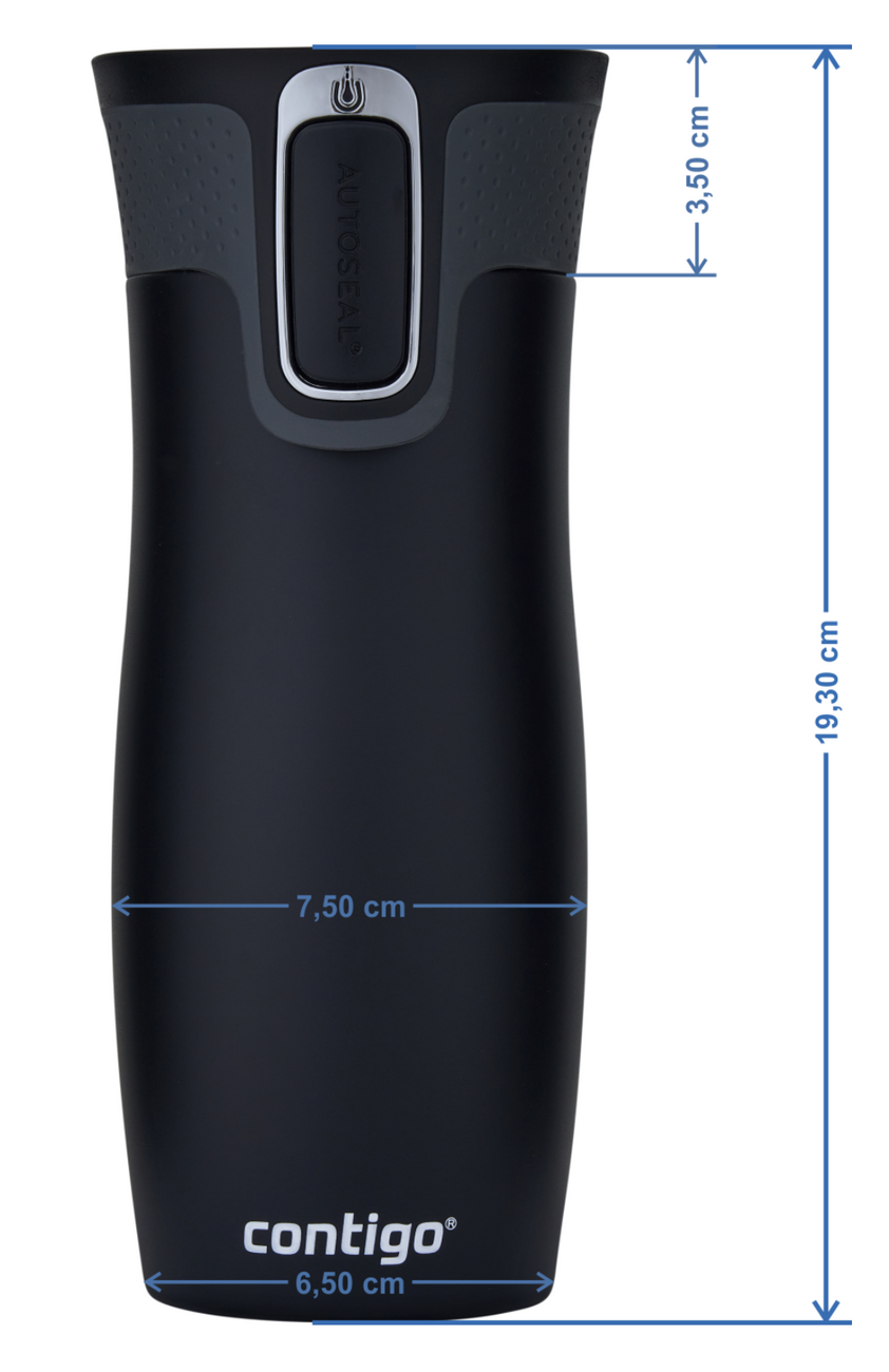 Kubek termiczny Contigo West Loop 2.0 470ml - Mother - Błękitny Mat