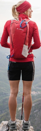 Opaska sportowa na głowę z wełny merynosów Vaude Cassons Merino - czerwona