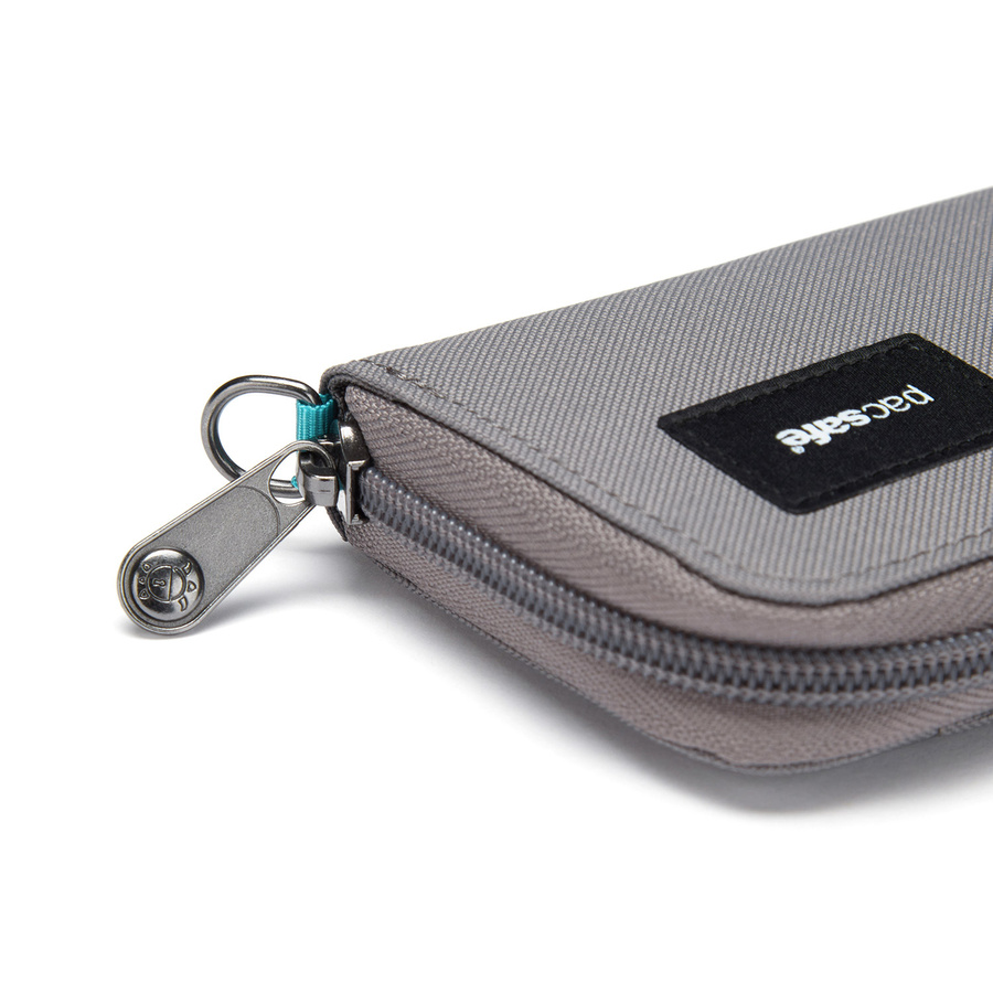Portfel antykradzieżowy na karty RFID Pacsafe - szary