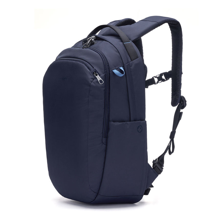 Plecak turystyczny antykradzieżowy na laptopa Pacsafe V 26 l - granatowy