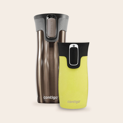 Zestaw kubków termicznych Contigo West Loop 2.0 Latte 470 ml + West Loop Mini Żółty 300 ml