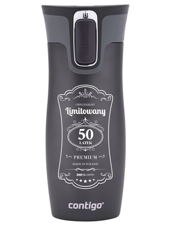 Kubek termiczny Contigo West Loop 2.0 470ml - Na 50 urodziny - Gunmetal