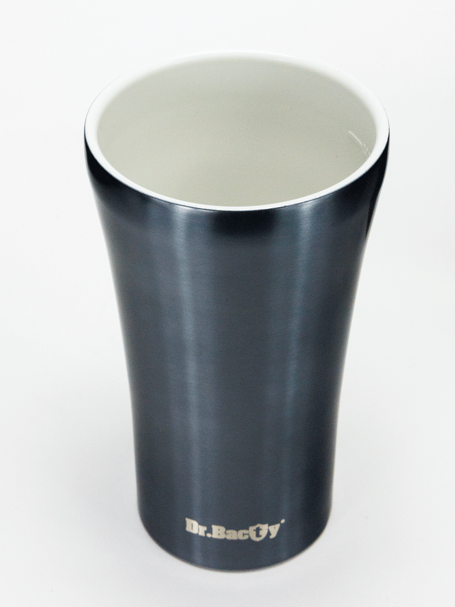 Kubek termiczny na kawę Dr.Bacty Apollo 2.0 - 360 ml - Gunmetal - powystawowy