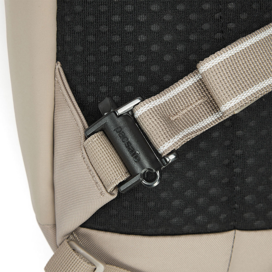 Plecak miejski antykradzieżowy Pacsafe Vibe 12 l - beżowy