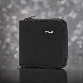 Portfel męski mały RFID Pacsafe - czarny