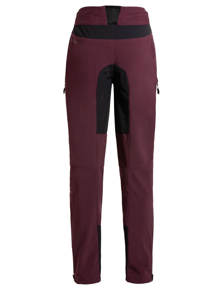 Spodnie softshell damskie rowerowe Vaude Qimsa II - fioletowe