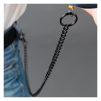 Łańcuszek antykradzieżowy do portfela Wallet chain - Czarny