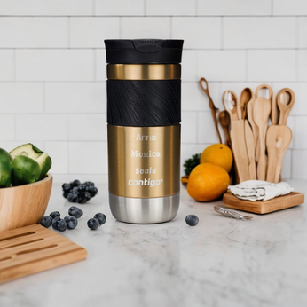 Kubek termiczny z grawerem Contigo Byron 2.0 470ml - Złoty